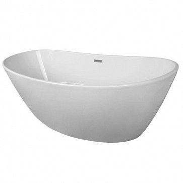 Ванна акриловая Azario EASTON 1800x820x600 мм., белая, свободностоящая, в комплекте с сифоном и металлической рамой