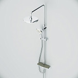 F0780200 Like, душ.система: верхн.душ 250мм, ручной душ 120 мм, 3 функции, душ.штанга 1030-1460 мм,