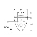 Комплект Инсталляция для унитазов AlcaPlast Sadromodul AM101/1120 + Унитаз подвесной Geberit Renova 500.801.00.1 безободковый с сиденьем микролифт + Клавиша смыва AlcaPlast M70 белая