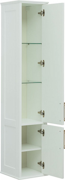 Пенал Aquanet Бостон 36 L белый матовый (ручки золото) 00242219