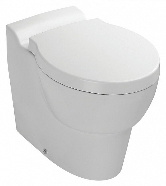 Унитаз напольный приставной Jacob Delafon Ove E1584-00, сиденье с микролифтом, под скрытый бачок