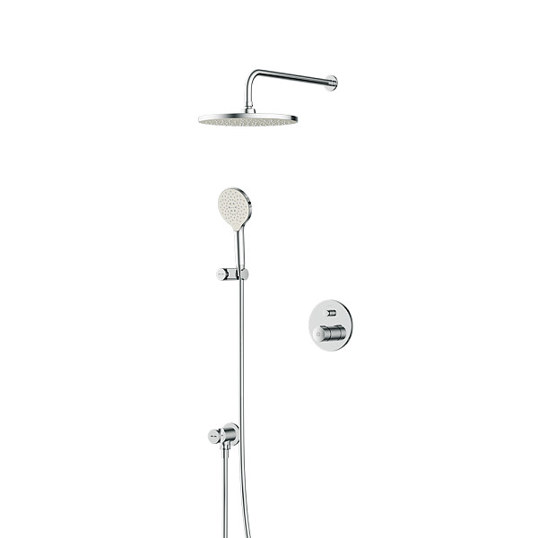 FP85A1RH20 X-Joy TouchReel, набор: нажимной см-ль д/в/душа, верхний душ 220 мм, держатель д/верхн.ду