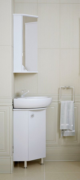 Зеркало-шкаф Corozo Флоренция 40 угловой белый SD-00000018