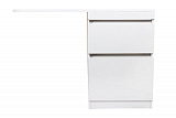 Тумба напольная "Даллас 120", Люкс белая, под раковину, PLUS, ЭМАЛЬ