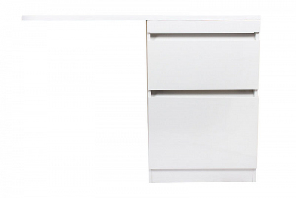 Тумба напольная "Даллас 120", Люкс белая, под раковину, PLUS, ЭМАЛЬ