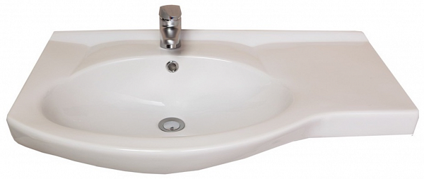 Мебельная раковина Коралл 83 правое крыло