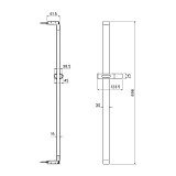 Стойка для душа, Slide, хром, IDDIS, SLI70CLi17