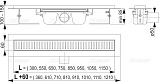 Душевой лоток AlcaPlast APZ1-1050 Водоотводящий желоб