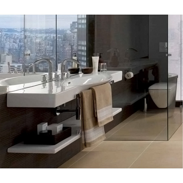 Раковина Laufen Palace 8.1270.6.000.104.1 150 см с полотенцедержателем