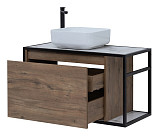 Тумба под раковину Aquanet Nova Lite Loft 90 L дуб рустикальный 00261660