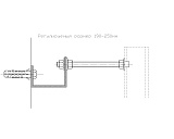 Комплект креплений к стене для инсталляций Aquatek 190-250 мм