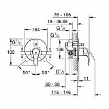 Душевая система Grohe Eurosmart 124440