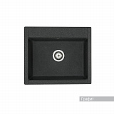 Мойка для кухни Aquaton Делия 60 прямоугольная графит 1A715232LD210