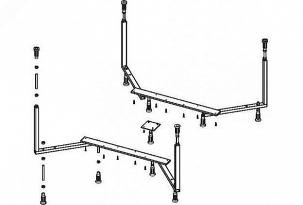 Ножки для ванны Riho Colorado 208220 каркас