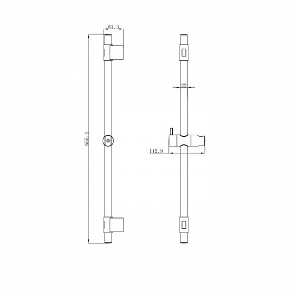 Стойка для душа, Simp, Milardo, SIM6500M17