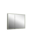 Зеркало-шкаф Континент "Mirror Box black Led" 1000х800