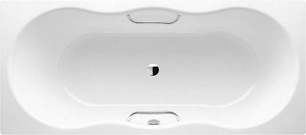 Стальная ванна Kaldewei Novola Duo 180x80 241700013001 easy-clean mod. 257 с отверстиями под ручки
