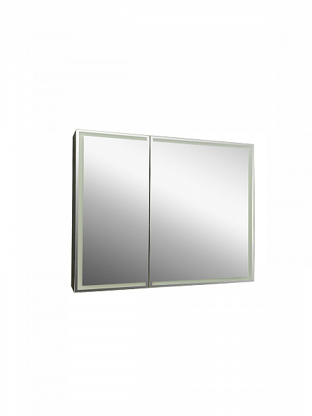 Зеркало-шкаф Континент "Mirror Box black Led" 1000х800
