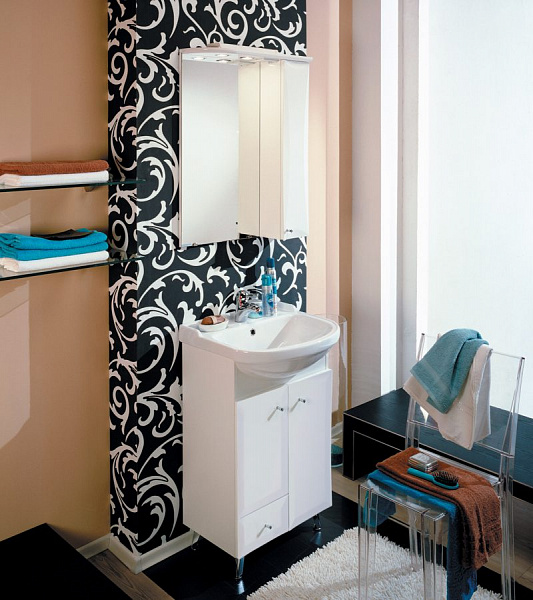 Зеркало-шкаф Акватон Джимми 59x80 1A034002DJ01R правый с подсветкой