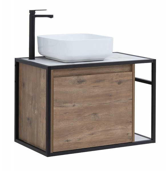 Тумба под раковину Aquanet Nova Lite Loft 75 L дуб рустикальный 00261658