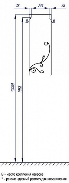 Шкаф Акватон Лиана 30 см 1A153103LL01R правый