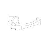 Держатель для туалетной бумаги без крышки, сплав металлов, Oldie, бронза, IDDIS, OLDBR00i43