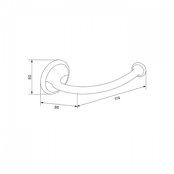 Держатель для туалетной бумаги без крышки, сплав металлов, Oldie, бронза, IDDIS, OLDBR00i43