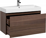 Тумба с раковиной Aquanet Нью-Йорк 100 орех 00213937
