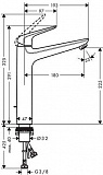 Смеситель для раковины Hansgrohe Novus 230 71123000
