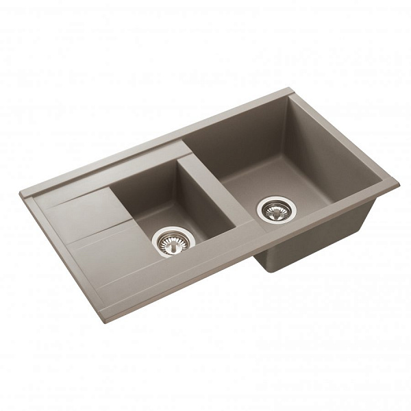 Мойка для кухни Aquaton Делия 87 серый шёлк 1A716232DE250