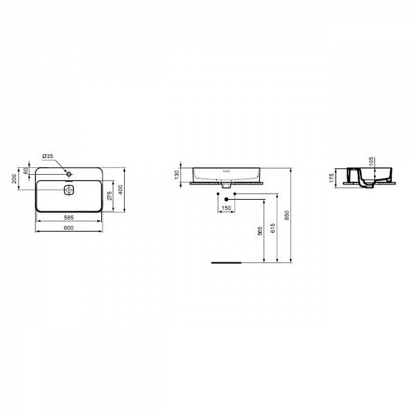 Раковина Ideal Standard Strada II 60 см T299801
