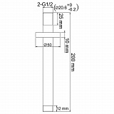 Потолочный излив для душа Wasserkraft A068