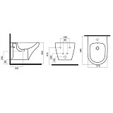 C503411WH Inspire подвесное биде