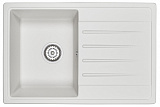 Мойка кухонная Granula прямоугольная кварц 7602, БЕЛЫЙ