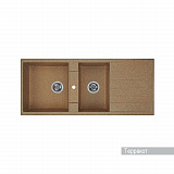 Мойка для кухни Aquaton Торина прямоугольная с крылом и дополнительной чашей терракот 1A712032TR270