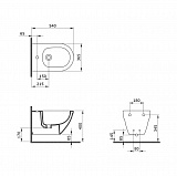 Биде подвесное Bocchi Taormina Arch 1121-025-0120 кофейное