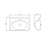 Раковина под тумбу Акватон - ВЕНЕЦИЯ 65 1A706931VN010