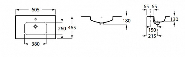 Раковина Roca Victoria Unik 60x45 32782100Y