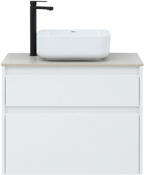 Тумба под раковину Aquanet Nova Lite 75 белый (2 ящика) 00242272