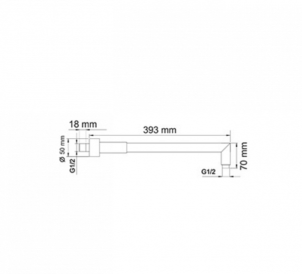 Встраиваемый комплект для душа с верхней душевой насадкой и лейкой Wasserkraft A14129