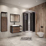 Душ.каб. NG-3503-14G (800х800х2150) средний поддон(26см) стекло ТОНИРОВАННОЕ 4 места