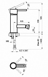 Смеситель для биде AZARIO TASCO, хром (AZ-15166601)