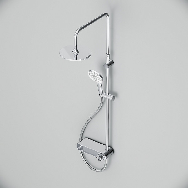 F0785A700 X-Joy, душ.система: см-ль-полка д/ванны/душа, душ.штанга, верхн. душ 220мм, ручн.душ, хром