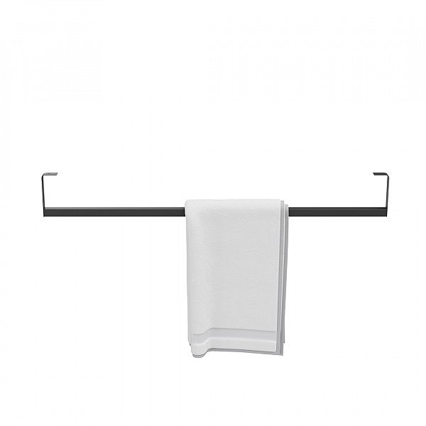 Держатель для полотенец Kerama Marazzi к раковинам LOGICA 90 с крепежом, черный матовый