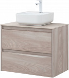 Тумба под раковину Aquanet Nova Lite 75 орех светлый (2 ящика) 00287885