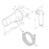 F0H85A500 X-Joy, TouchReel гигиенический набор для скрытого монтажа со смесителем д/душа, хром, шт.
