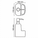 Дозатор с емкостью для губки Wasserkraft K-8499
