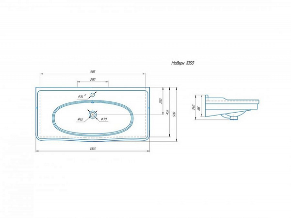 Тумба под раковину Corozo Таормина 105 белая SD-00000322