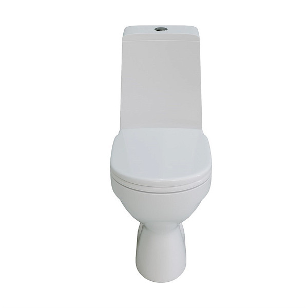 ARINGA Рио Унитаз-компакт, двухрежимная арматура Оливера, сиденье термопласт с микролифтом, белый