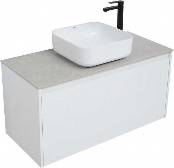 Тумба под раковину Aquanet Nova Lite 100 белый (1 ящик) 00242580